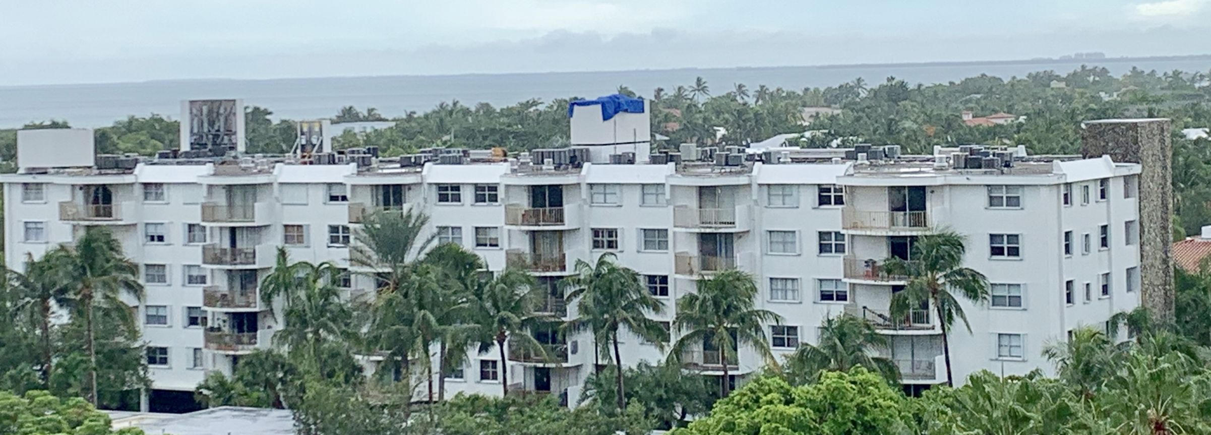 Cell phone towers on the roof of Cape Florida Condos on Sea View Drive